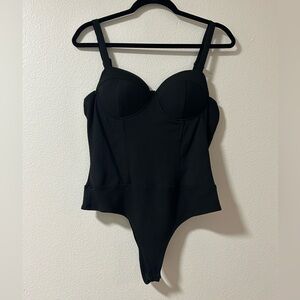 Haute Monde Black Bodysuit